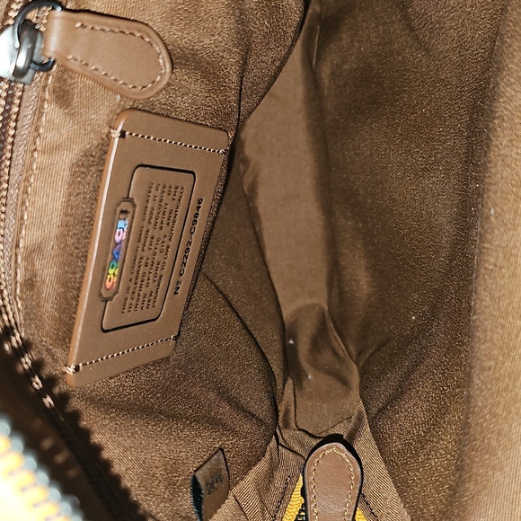 Coach Track Pack In Rainbow Signature Canvas - Picture 11 of 14